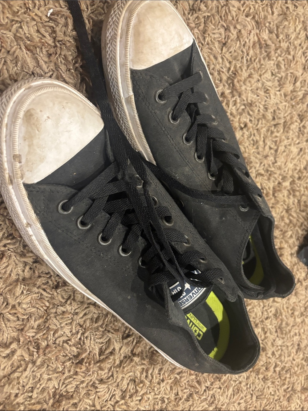 Converse Black and White Low-Top Canvas Sneakers